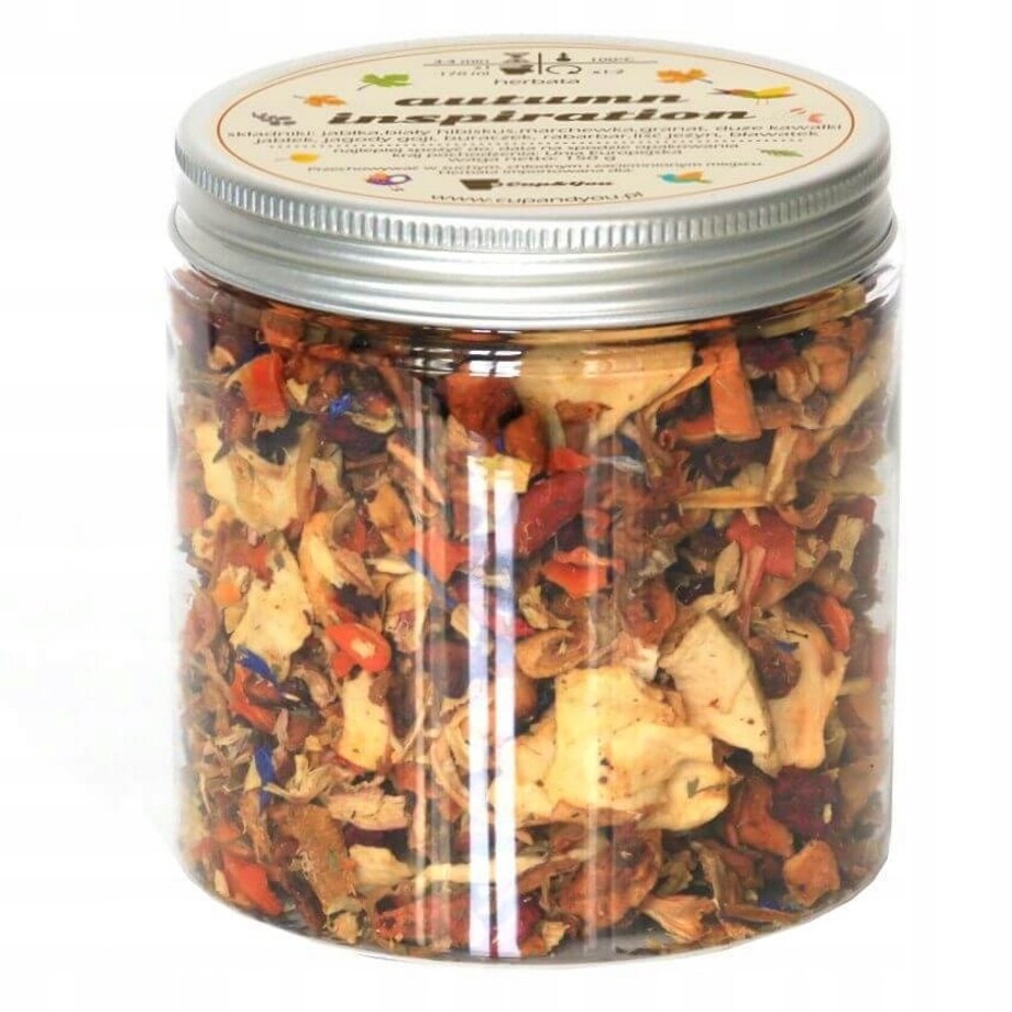 BOX na JESIEŃ z herbatą sypaną PREMIUM + świeca dyniowa prezent upominek