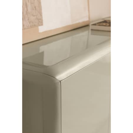 Komoda z płyty MDF błyszcząca Alazne 160x45 cm miętowa