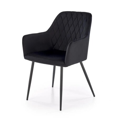 Krzesło tapicerowane K558 VELVET czarne