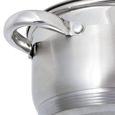 Garnek ze stali nierdzewnej z pokrywką 1.5L indukcja gaz OFENBACH