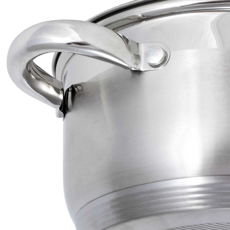 Garnek ze stali nierdzewnej z pokrywką 1.5L indukcja gaz OFENBACH
