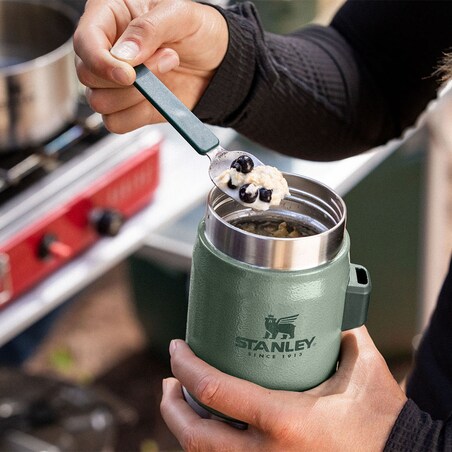 Termos obiadowy ze sztućcem CLASSIC - 0,4 L HAMMERTONE GREEN / Stanley