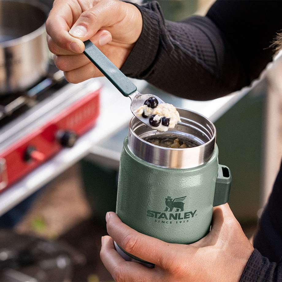 Termos obiadowy ze sztućcem CLASSIC - 0,4 L HAMMERTONE GREEN / Stanley