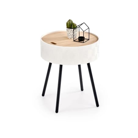 Ława AURA 38x38 biała