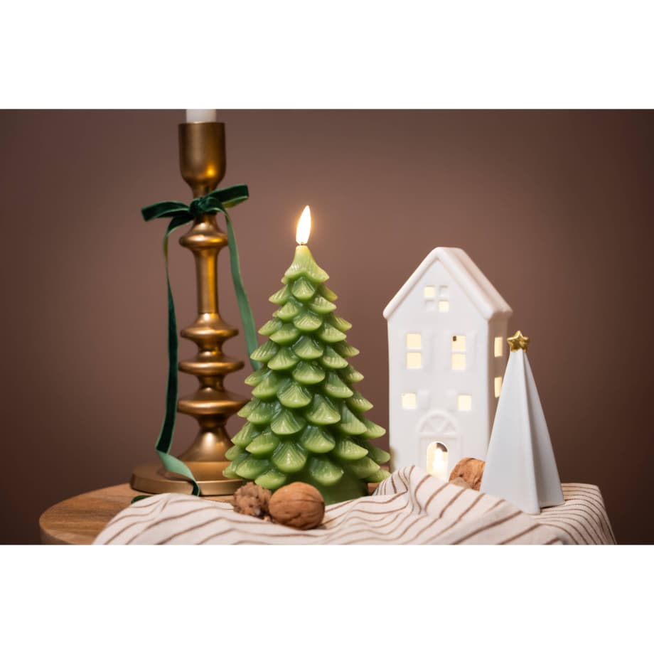 Ozdobny domek ceramiczny LED, 16 cm