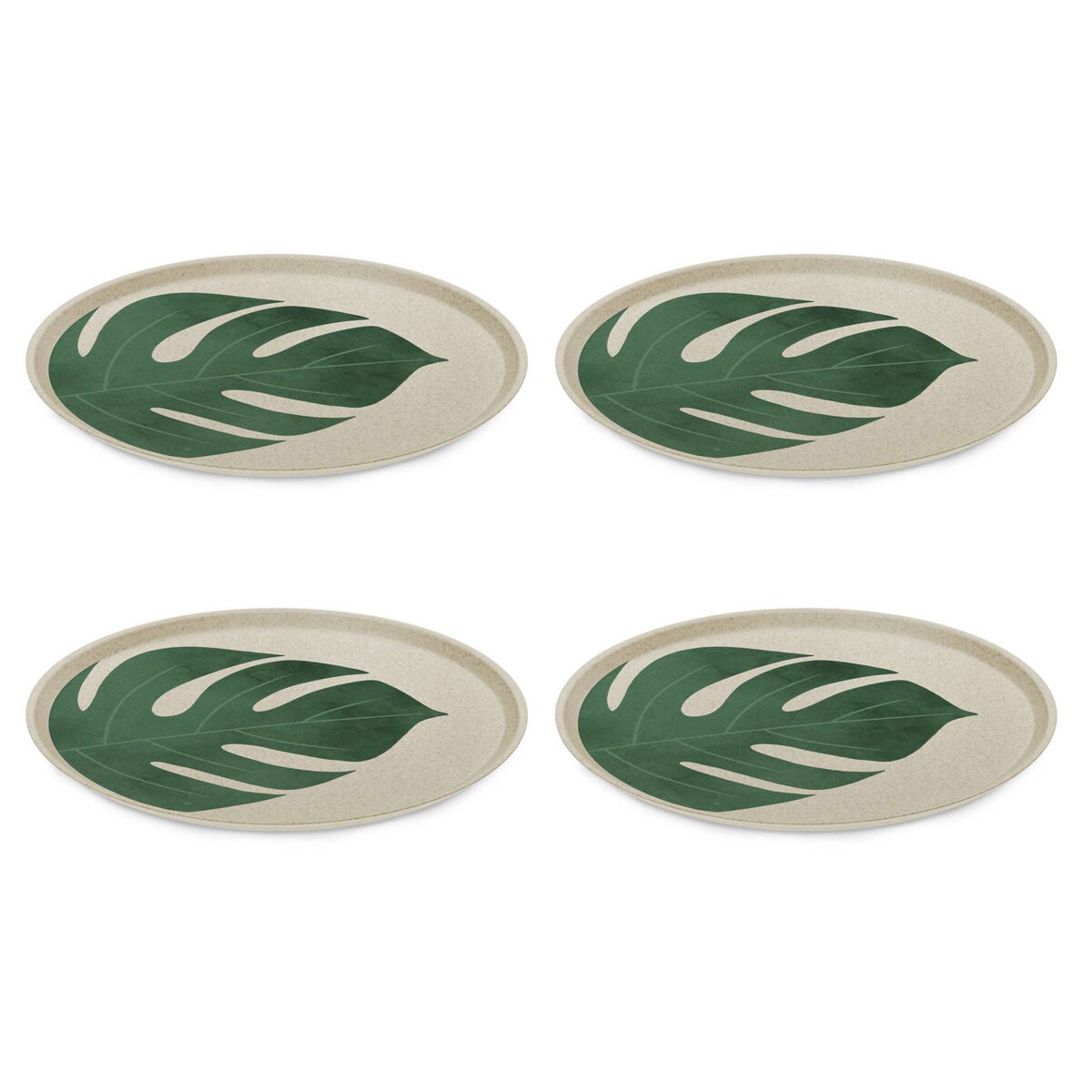Duży talerz, MONSTERA, Ø25,5 cm, 4 sztuki, nature desert, KOZIOL