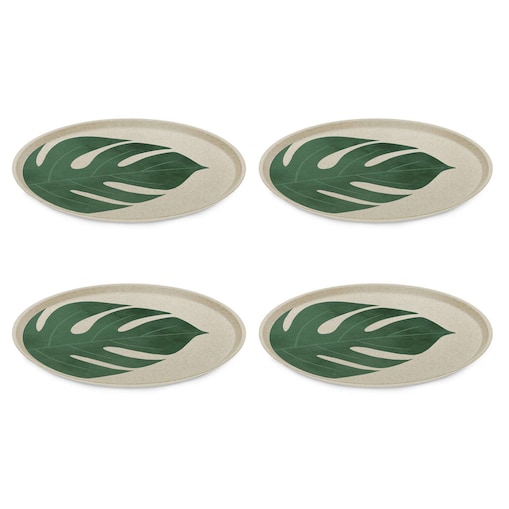 Duży talerz, MONSTERA, Ø25,5 cm, 4 sztuki, nature desert, KOZIOL