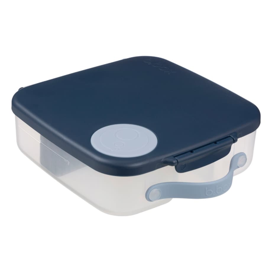 Lunchbox z przegródkami do szkoły i pracy - szczelna śniadaniówka z uchwytem i wkładem chłodzącym Midnight b.box