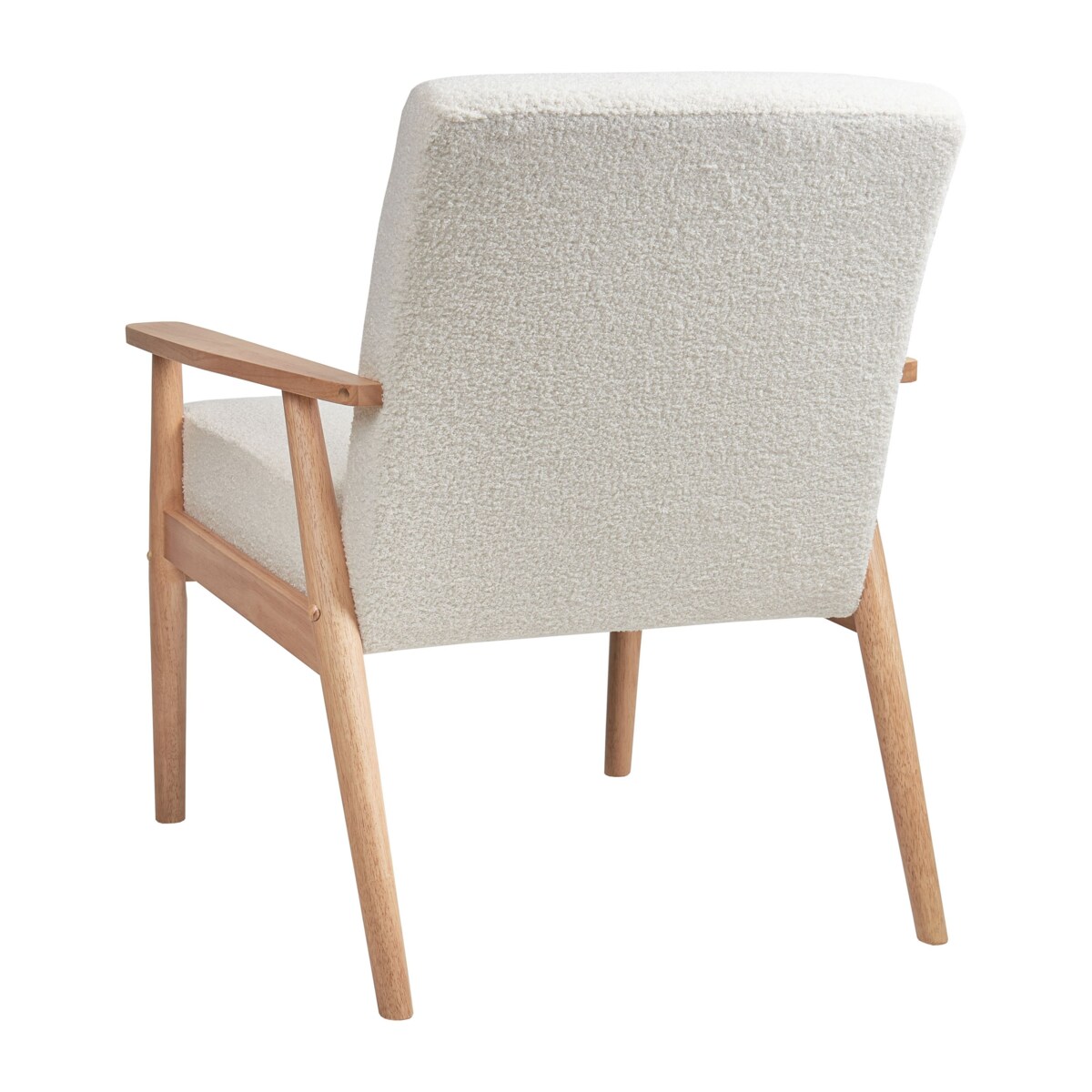 Fotel ESRUM Boucle Złamana biel