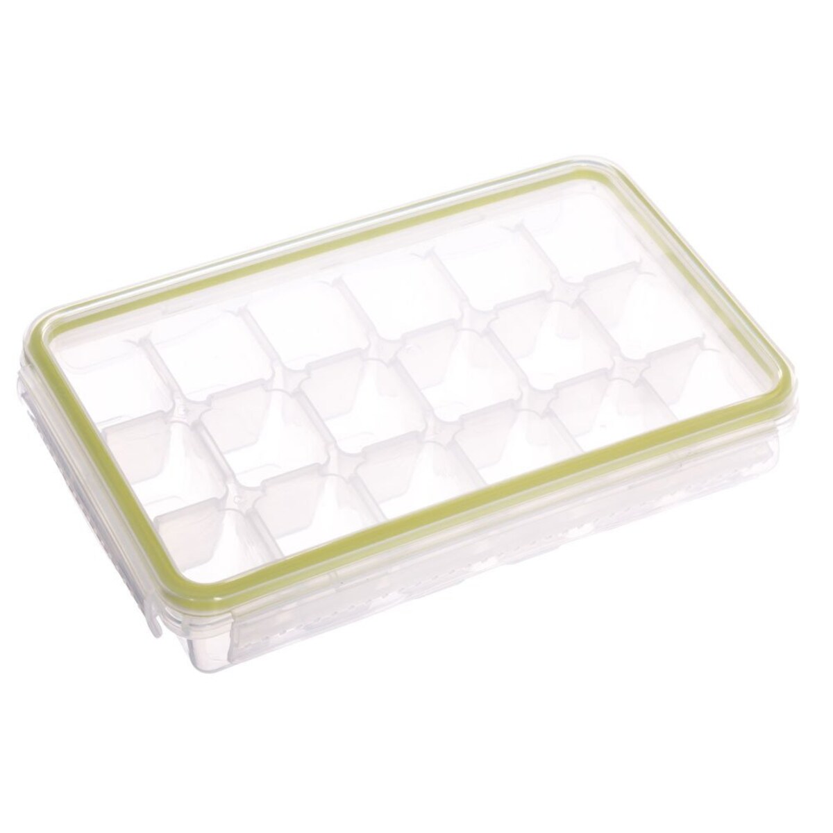 Pojemnik na kostki lodu, foremka z zamknięciem na klik