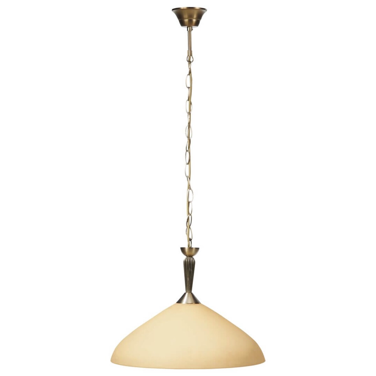 Wisząca lampa vintage Regina 8176 nad stół brąz kremowa