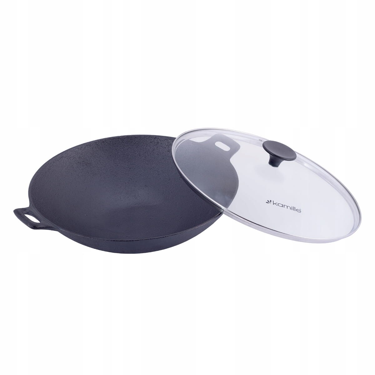 Patelnia głęboka wok żeliwny 30cm KAMILLE