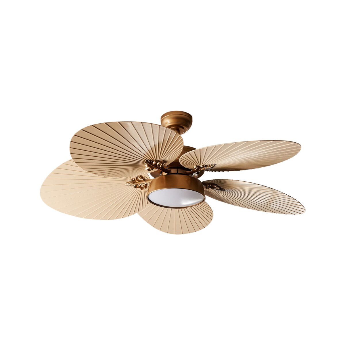 Wentylator sufitowy z lampą BORMEJO Z pilotem Złoty