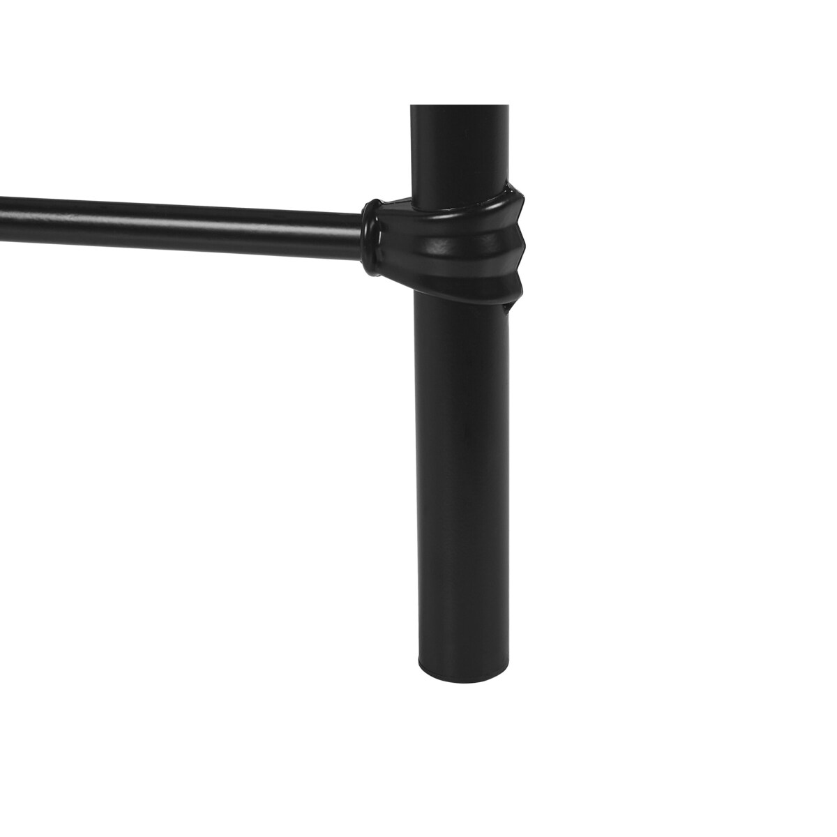 Łóżko metalowe 160 x 200 cm czarne LYNX