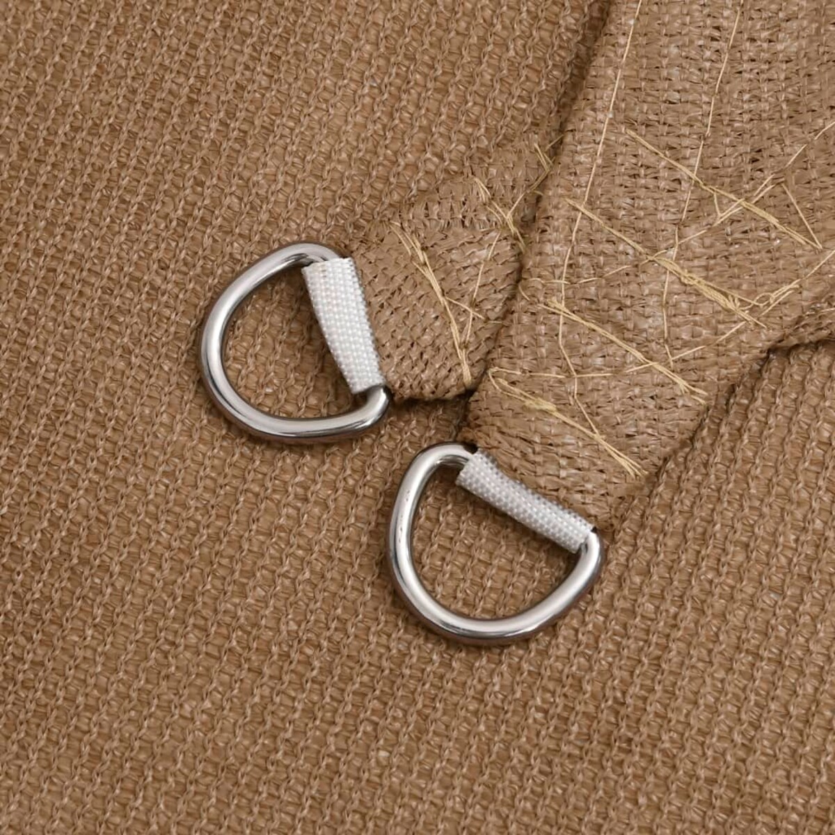 vidaXL Żagiel przeciwsłoneczny, 160 g/m², kolor taupe, 4x4x4 m, HDPE