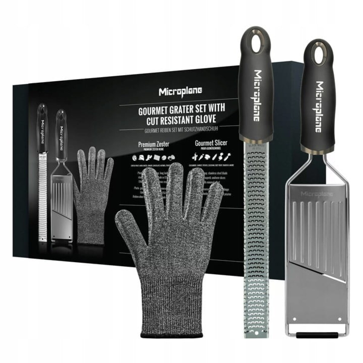 Tarka do Warzyw Obieraczka ZESTAW do Ziemniaków Sera Mandolina + rękawiczka GOURMET