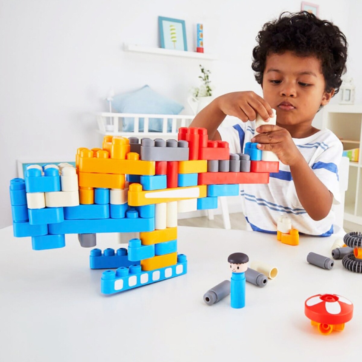 Miękkie Klocki Konstrukcyjne Lotnisko 142 el. 2+ PolyM