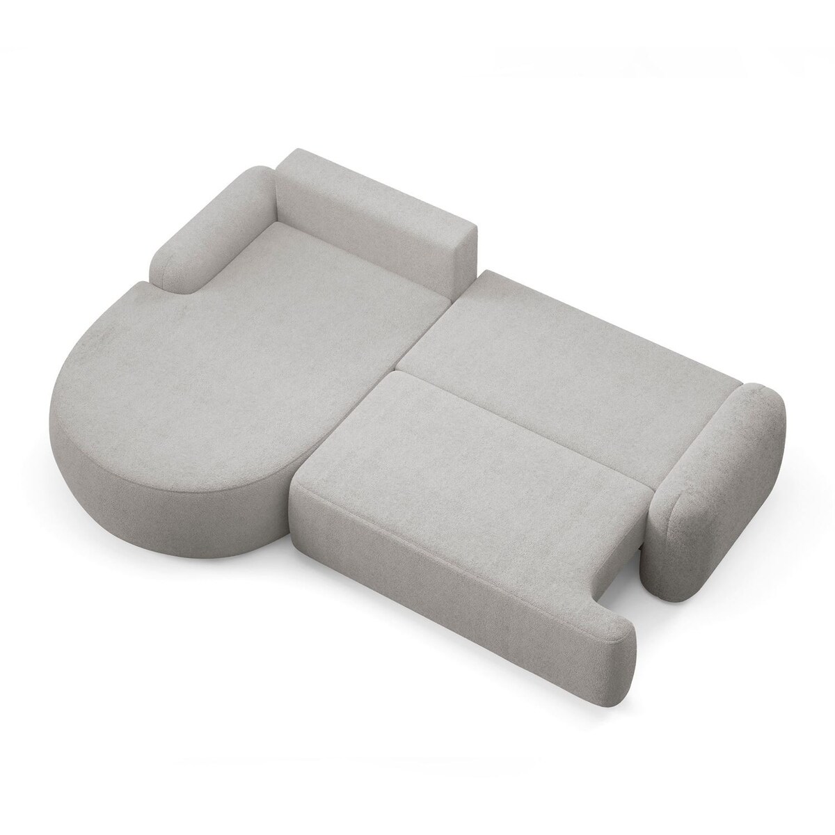 Zaokrąglony narożnik CLEO z funkcją spania, wersja lewa, Quelle 83