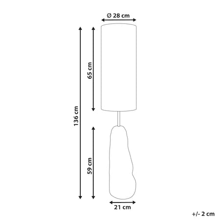 Lampa podłogowa SELB Ceramika Czarny