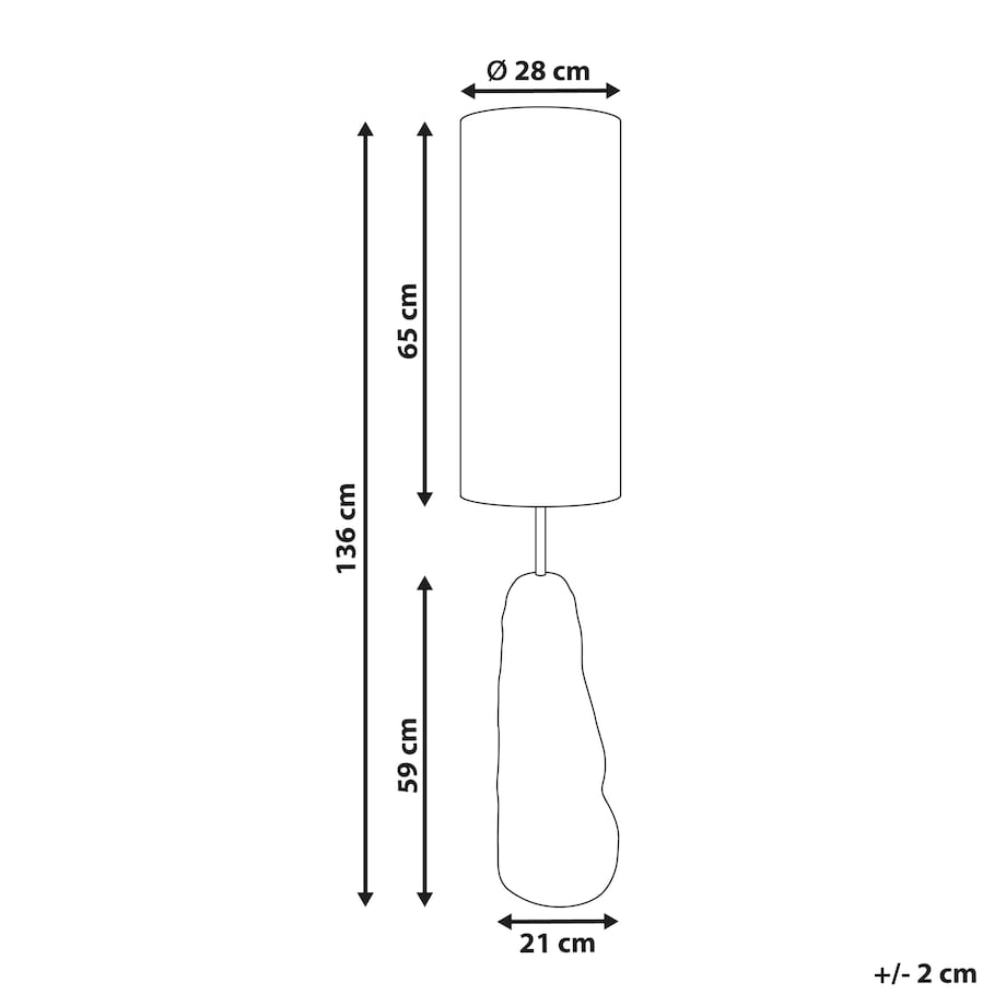 Lampa podłogowa SELB Ceramika Czarny