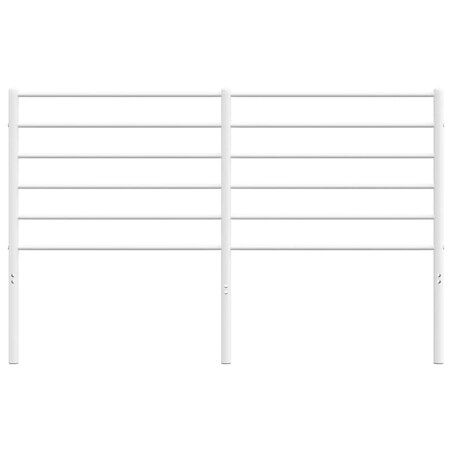 vidaXL Metalowe wezgłowie, białe, 140 cm