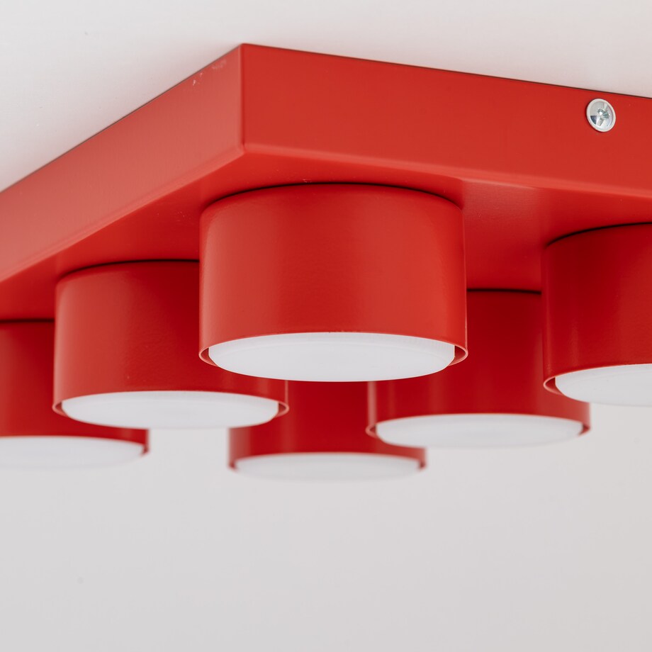 Lampa sufitowa BRIX RED 11294 TK Lighting czerwona nowoczesna LED