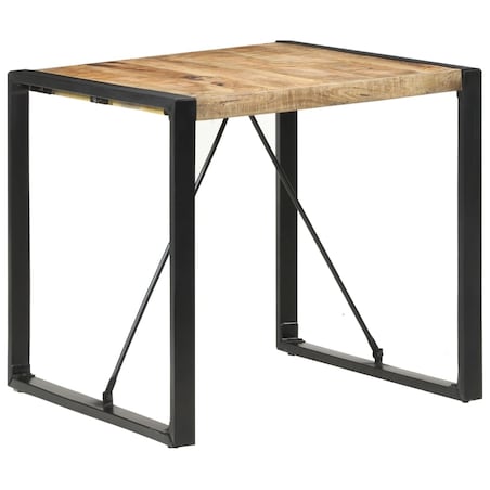vidaXL Stół jadalniany, 80 x 80 x 75 cm, surowe drewno mango