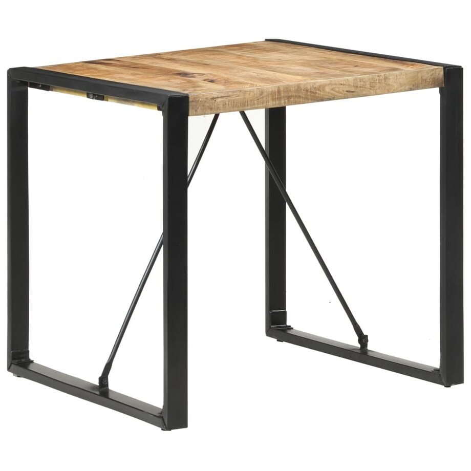 vidaXL Stół jadalniany, 80 x 80 x 75 cm, surowe drewno mango