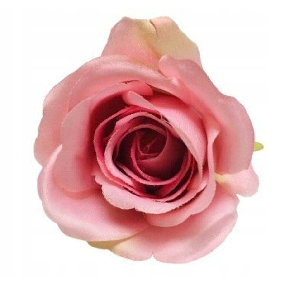 Róża sztuczna wyrobowa do wiązanek główka pąk kwiaty duża różowa stroika