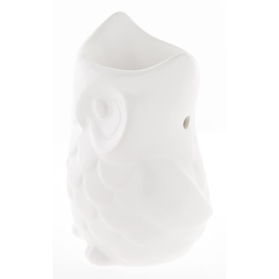 Kominek zapachowy ceramiczny 12x9x7 cm AROMA biała sowa