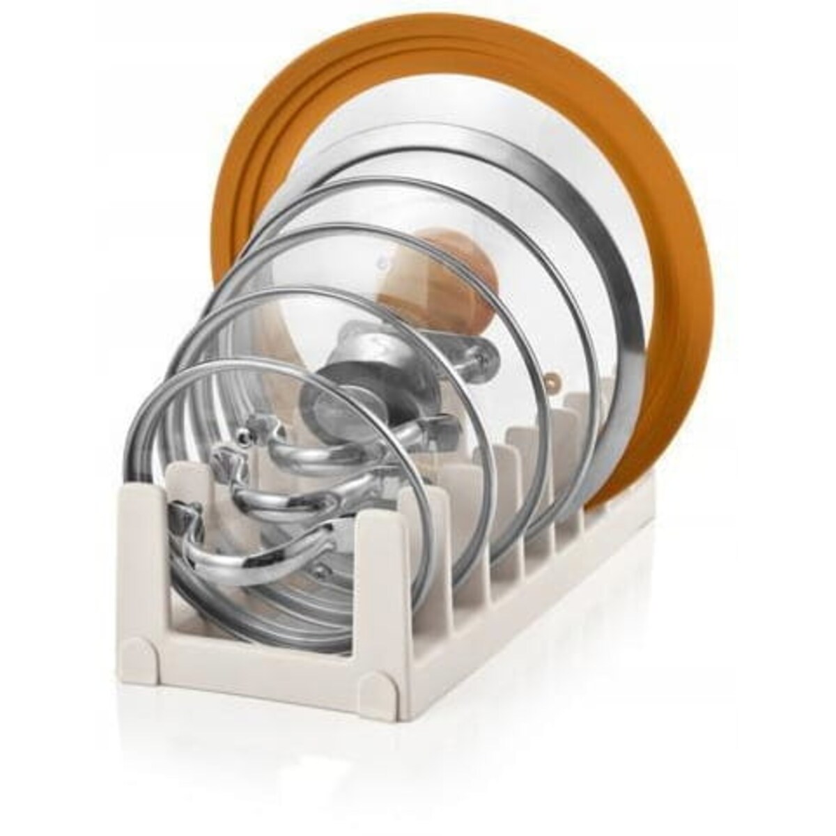 Organizer do Szuflad Stojak Uchwyt na Pokrywki Pokrywy Garnków 37 x 15 x 9 cm