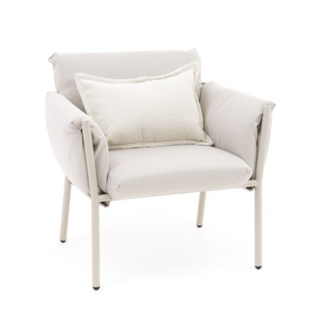 Zestaw mebli ogrodowych taras balkon aluminiowe TULUM beżowe