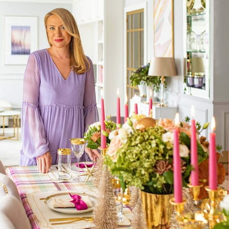 Haftowane podkładki z motywem kokard Golden Bows – komplet 6 szt.