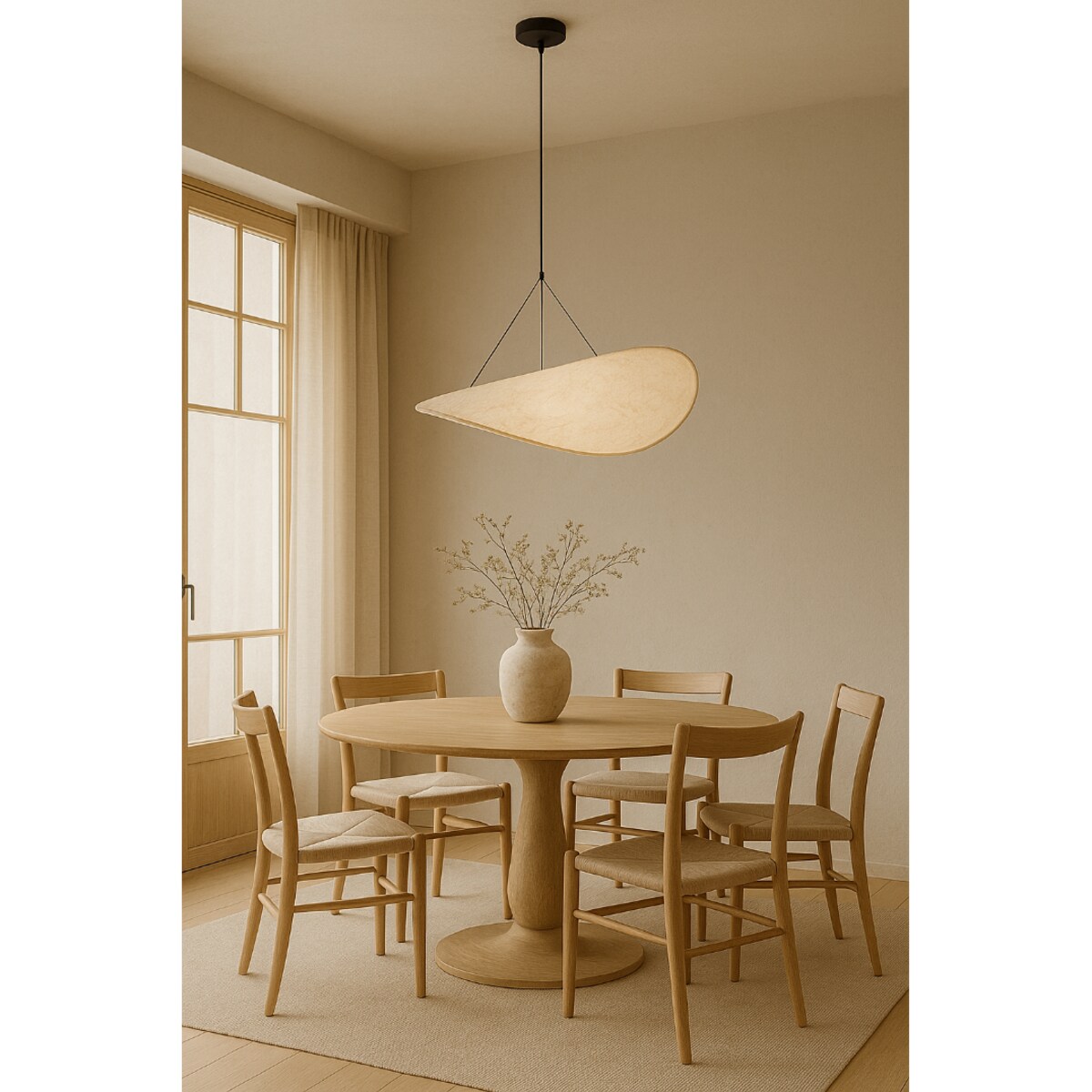 LAMPA WISZĄCA HIKARI S BIAŁA