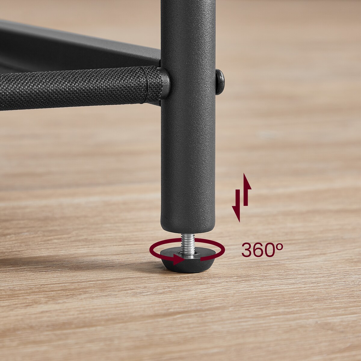 Wieszak Stojak Na Ubrania nowoczesny styl, dąb artisan, czarny