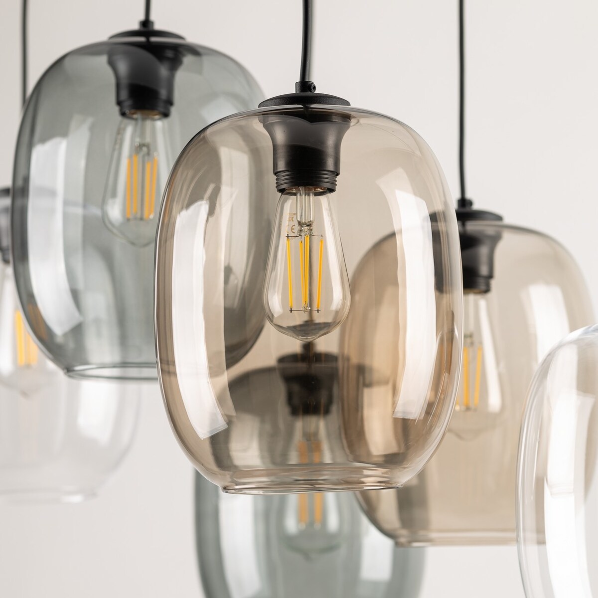 Lampa wisząca TK Lighting ELIO 5974 wielokolorowa 6xE27 regulowana nowoczesna do salonu i jadalni