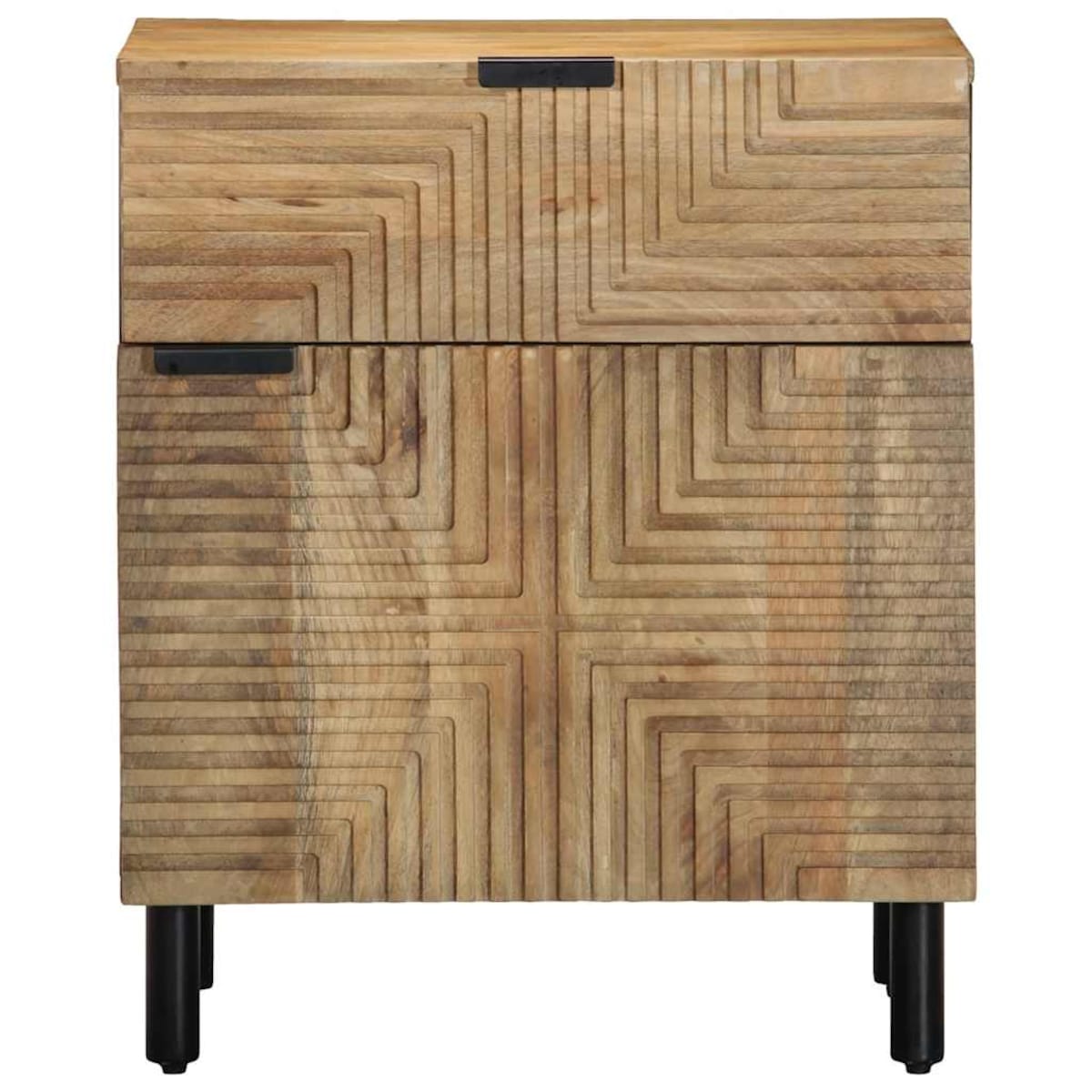vidaXL Szafka nocna Brązowa 50x33x60 cm Drewno lite Mango