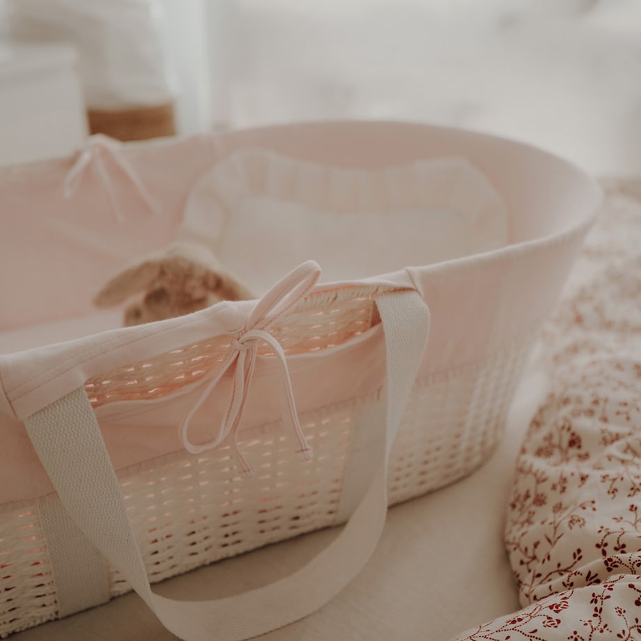 Pokrowiec na kosz Mojżesza - Pokrowiec - Różowy