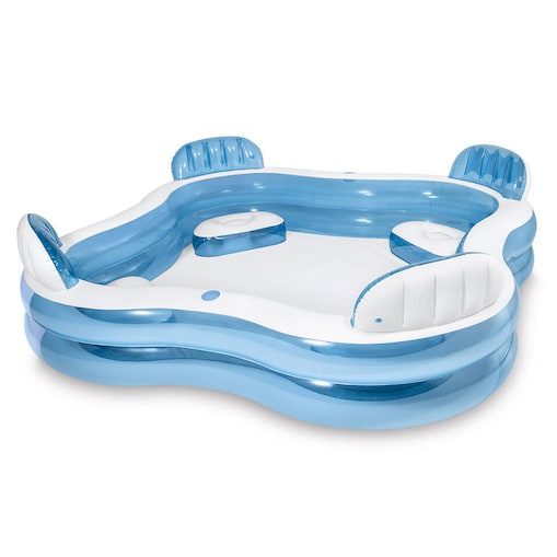 Dmuchany basen rodzinny z oparciami, 2,2 x 2,2 m