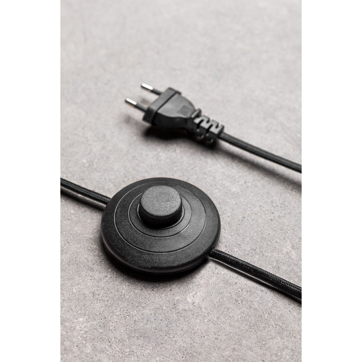 Lampa podłogowa Vidson z metalu i lnu 160 cm