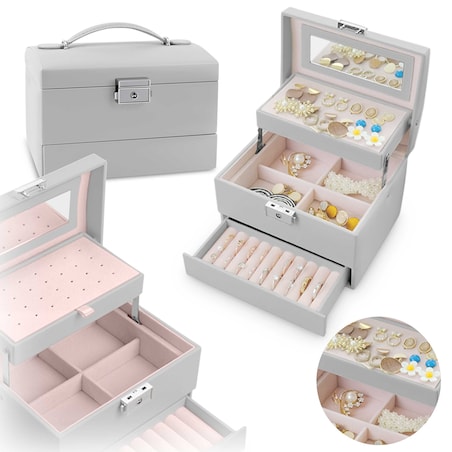 Szkatułka na biżuterię skrzynka pudełko kuferek Massido