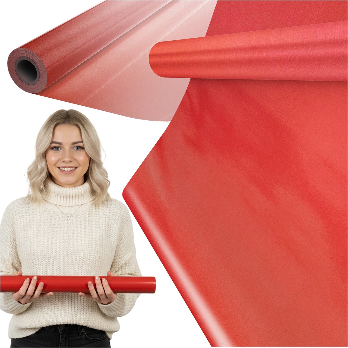 Papier do pakowania prezentów 25 METRÓW MEGAROLKA Świąteczny Do Paczek Ozdobny Urodzinowy