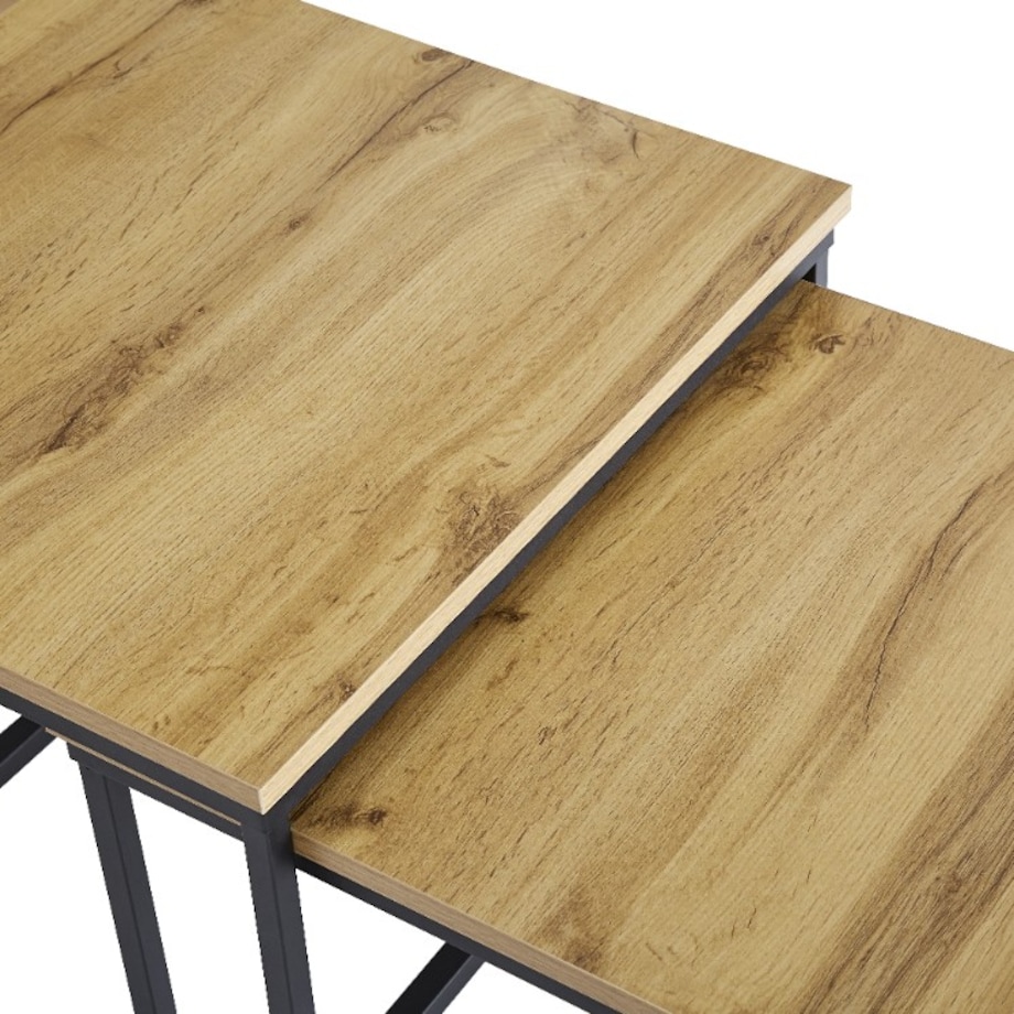 DUPLEX ZESTAW STOLIKÓW KAWOWYCH 2 szt. 50/45 cm DĄB