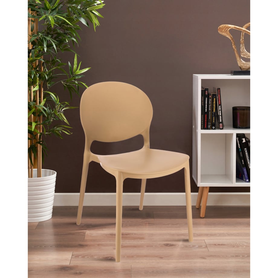 4 X Krzesło Do Jadalni Kuchni Stołu Zestaw Komplet Justin Beżowe