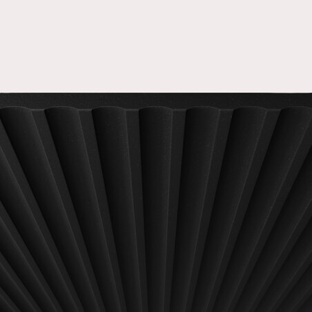 Stojąca szafka RTV NOELI pod telewizor, z ryflowanym frontem - czarna+biały