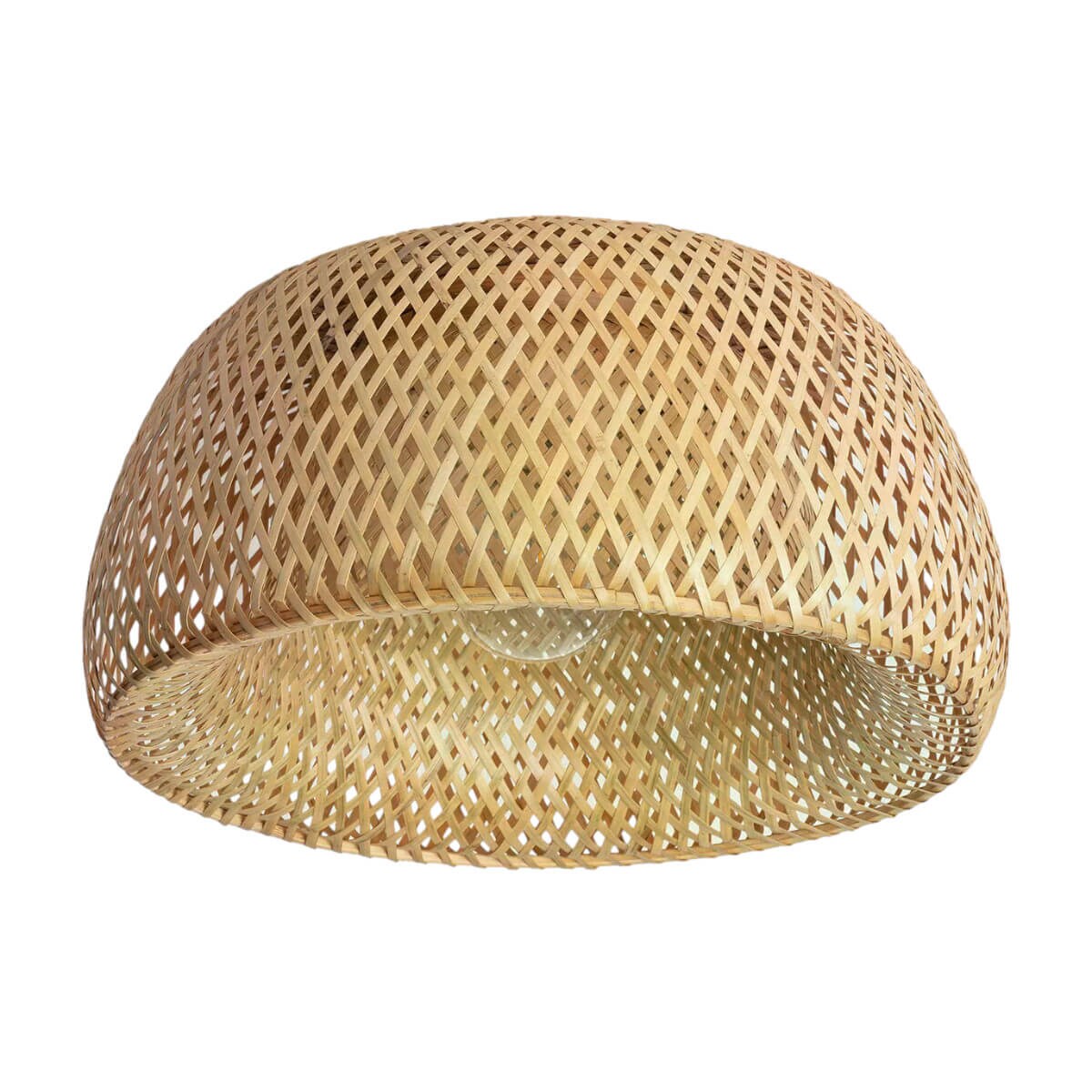 Pleciona lampa sufitowa Boho ABR-PL-BH-E27 Abruzzo bambus brąz