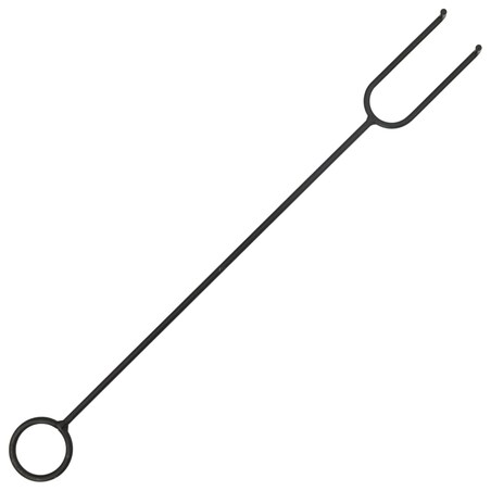 vidaXL Rustykalne palenisko z pogrzebaczem, 76 cm, XXL, stal