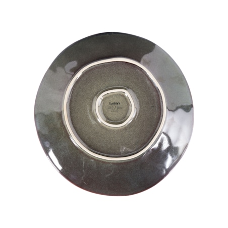 Zestaw 8 dużych talerzy THYME Kamionka Ciemnozielony