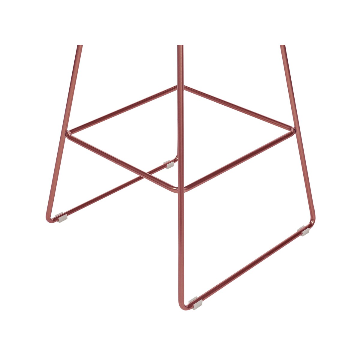 Zestaw 2 krzeseł barowych metalowy złoty róż FREDONIA