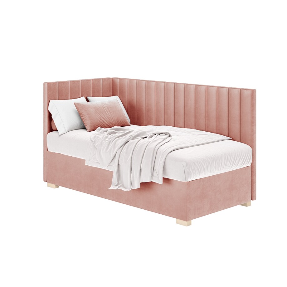 Mesonica Łóżko Snugi, linie różowe, 90x200, Lewostronne